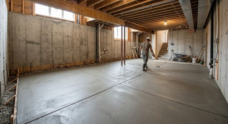 Basement Concrete Installation in Trenton, NJ