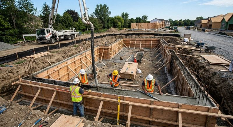 Concrete Foundation Installation in Edison, NJ
